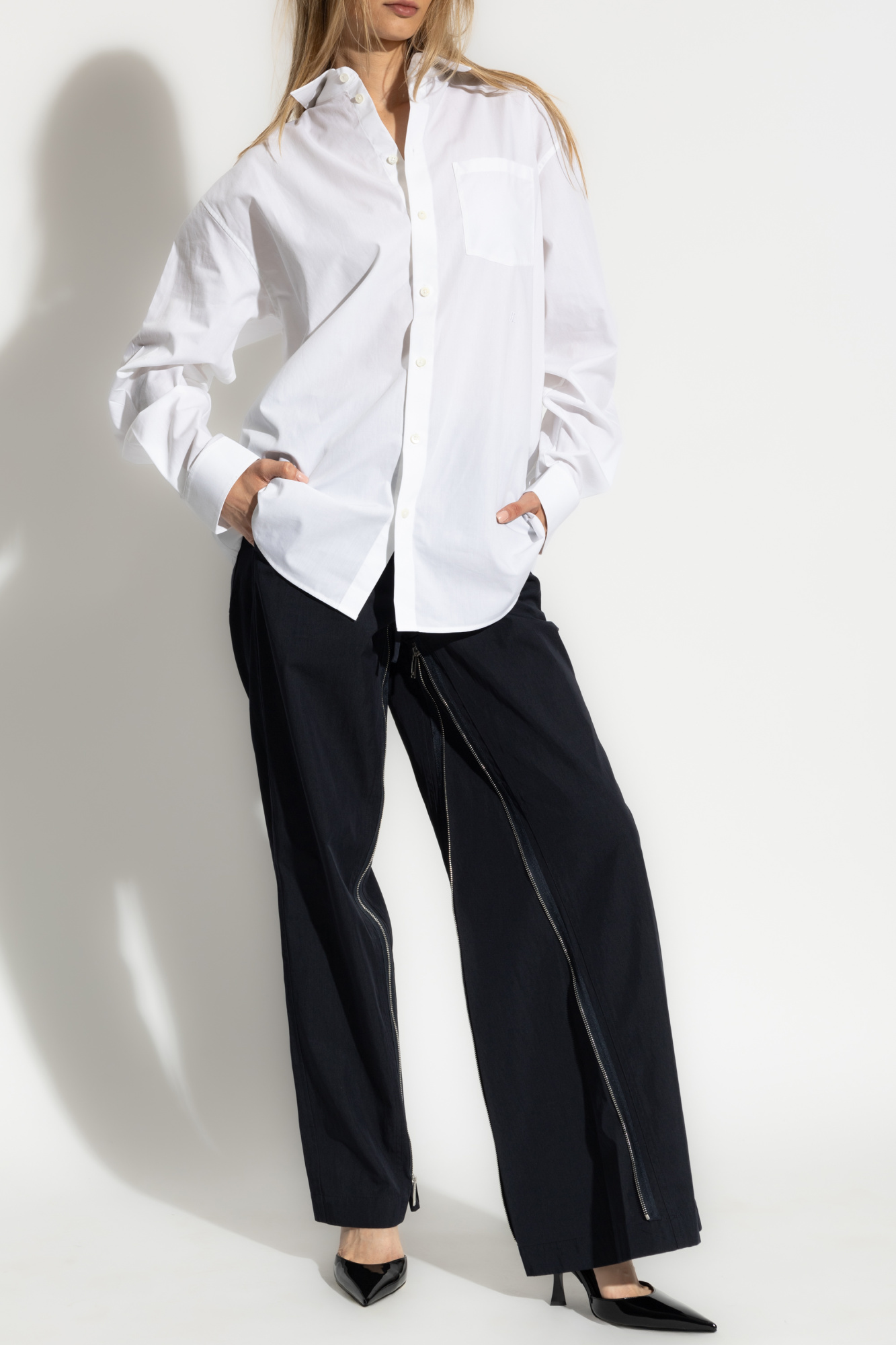 Helmut Lang Pants with zippers on the legs | Women's